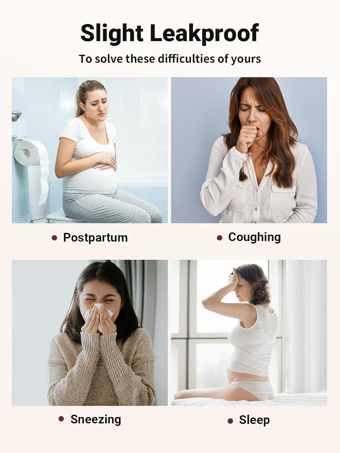 Ultimate Comfort: Leakproof Hi-Waist Cotton Underwear for Women - Quick-Dry Postpartum Incontinence Solution