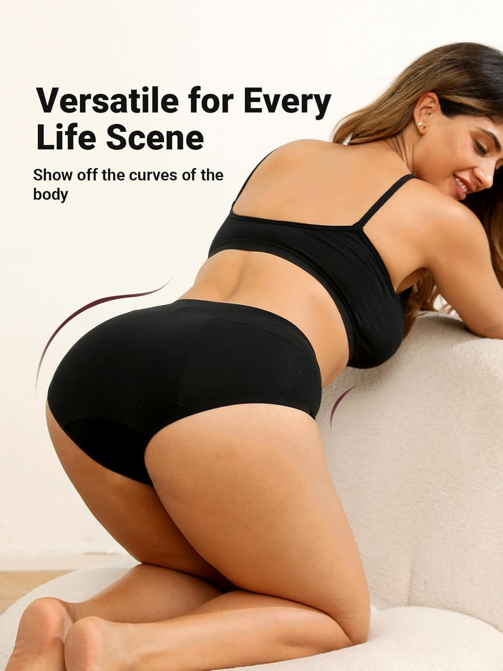 Incontinence Underwear for Women, Quick Dry Postpartum Leakproof Cotton Underwear Stretch Hi-Waist Panties